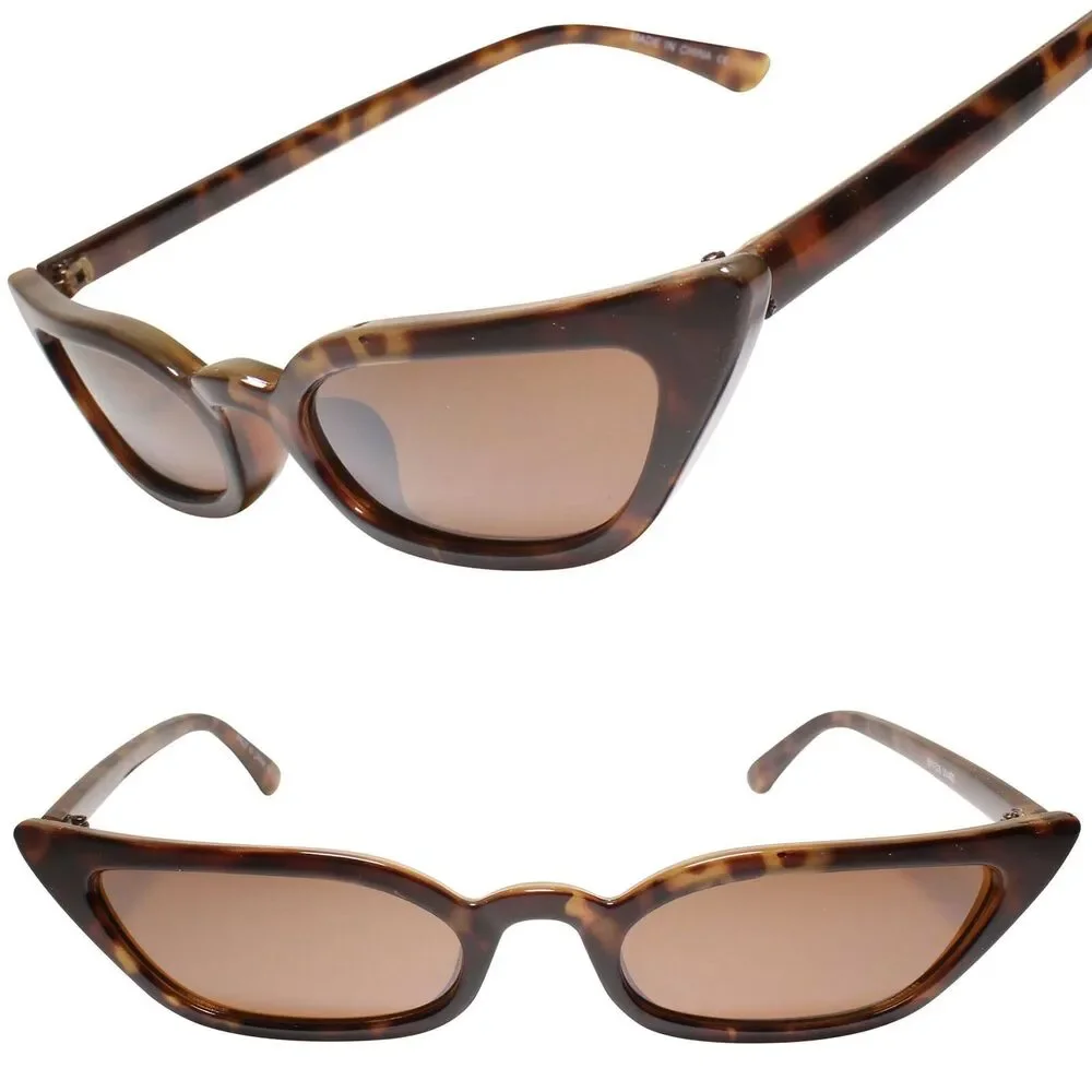 Classic Vintage Retro Cat Eye Tortoise Sunglasses